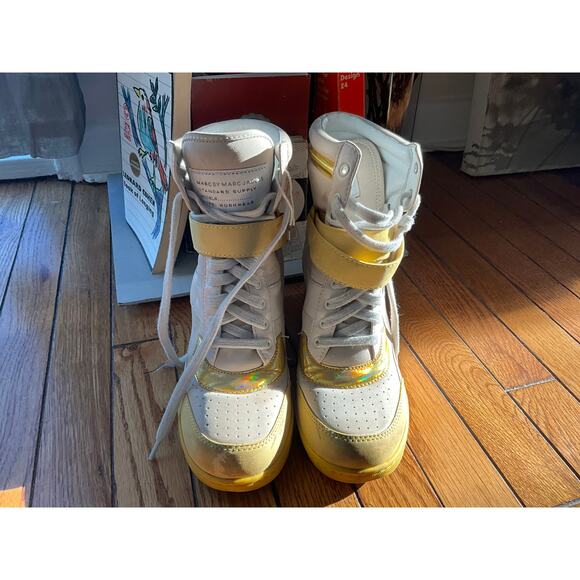 Marc by Marc Jacobs gRoOvY Yellow Hidden Platform high top Sneakers 39 - Picture 9 of 11